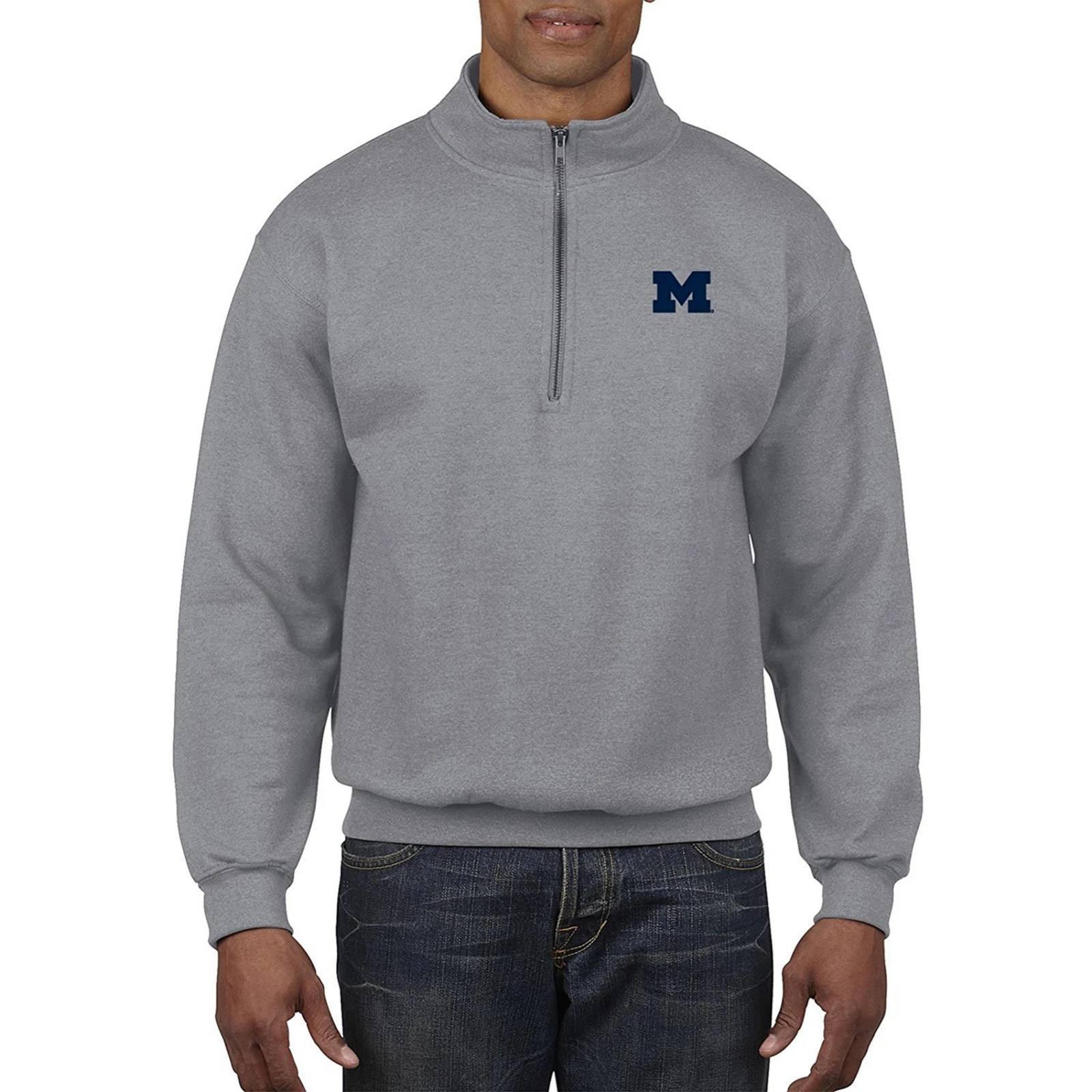 Michigan Wolverines Quarter Zip Sweatshirt