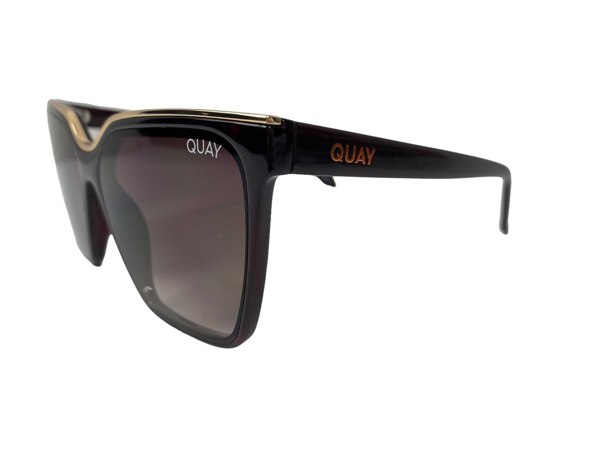 Elegant Brown Gradient Sunglasses Quai Loop ALL IN MINI Small Pilot Sunglasses with Gradient Lenses – QUAY main image 2
