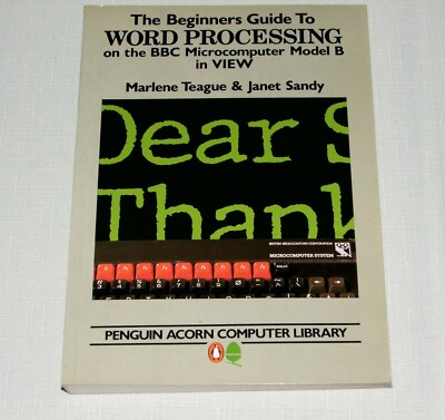 Vintage/1985 Einsteigerhandbuch Textverarbeitung auf dem BBC Mikrocomputer in ANSICHT