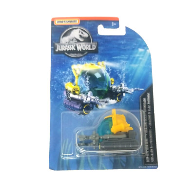 Matchbox Deep-Dive Submarine 14/24 Vehicle Jurassic World Park 2019 Die Cast New