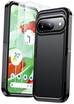 for Google Pixel 9 Pro Case/Google Pixel 9 Case, with Pixel 9/9 Pro 6.3'' Black