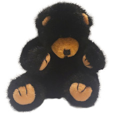 Russ Berrie BLACKY Bear Realistic Plush Stuffed Animal Toy Soft 6  Item 1019