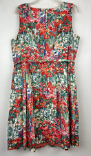 Talbots Dress Women 16 P Petites Floral Wedding Bloomcore Elevated Cardigan Read