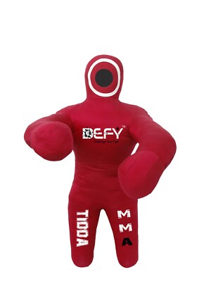 DEFY Tida7.1 Brazilian Jiu Jitsu 3.5 FT Kids Grappling Dummy MMA Wrestling Red