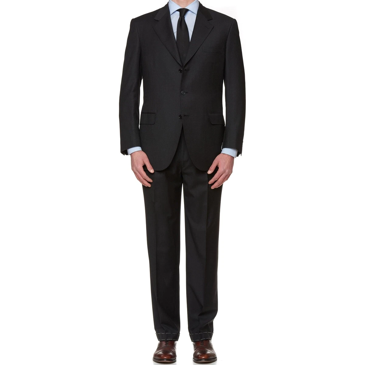 BRIONI suit 'Brunico' dark grey checked | BRAUN Hamburg