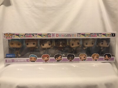NEW Funko POP Rocks BTS Dynamite 7 Pack Set Walmart Exclusive In