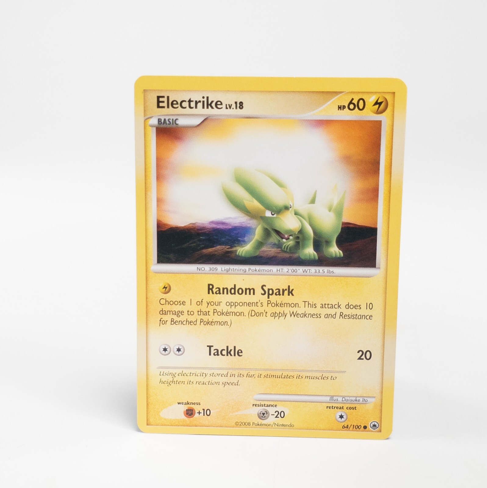 Electrike 64/100 Pokemon Majestic Dawn Common NM