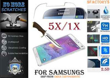 1 or 5X 9H 2.5D Tempered Glass Screen Protector Samsung S23 S22 S21 S20 S10 A J