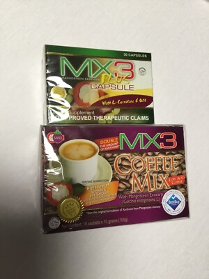 1BOX OF MX3 PLUS 30 CAPSULES & 1BOX MX3 COFFEE 10 SACHETS W/ Free Shipping  