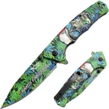 8.5" DARK FANTASY BLADES EDC FOLDING POCKET KNIFE 420 STEEL BLADE POCKET CLIP