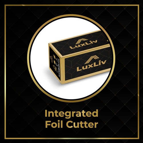 Heavy Duty Aluminum Foil Roll – 12" x 164ft, Commercial Grade with Cutter - Picture 6 of 9