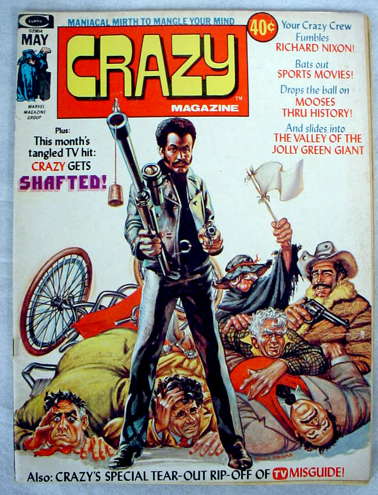 CRAZY MAGAZINE May 1974 No. 4 Stan Lee MARVEL COMICS Shaft Nixon