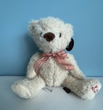 FAO Schwartz Teddy Bear Plush Stuffed Animal Toy Ribbon Girls Boys Tan Brown