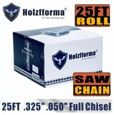 Holzfforma  25FT Roll Full Chisel Saw Chain .325'' Pitch .050'' Gauge Wagners