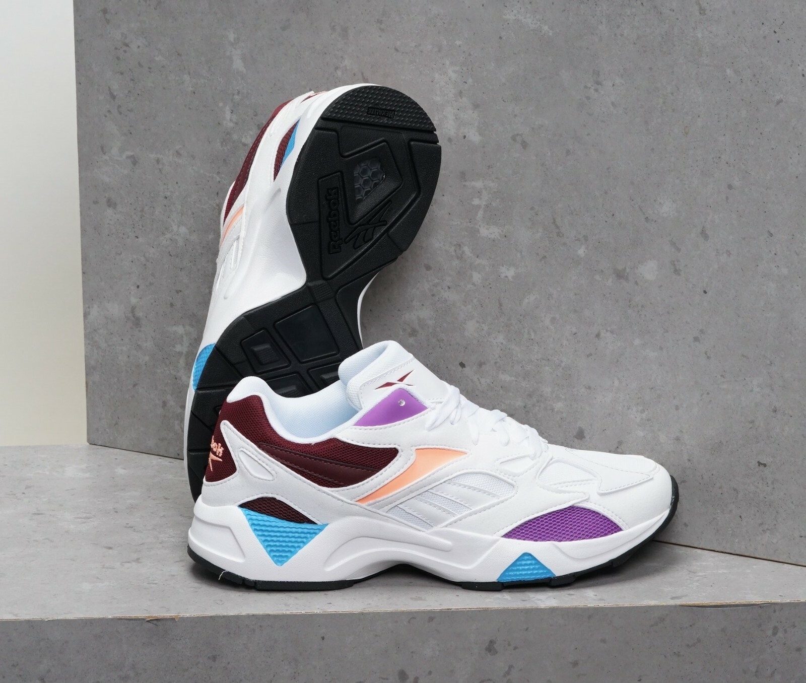 Reebok Women's AZTREK 96 Running Shoes White/Porcelain/Maroon DV9397 d