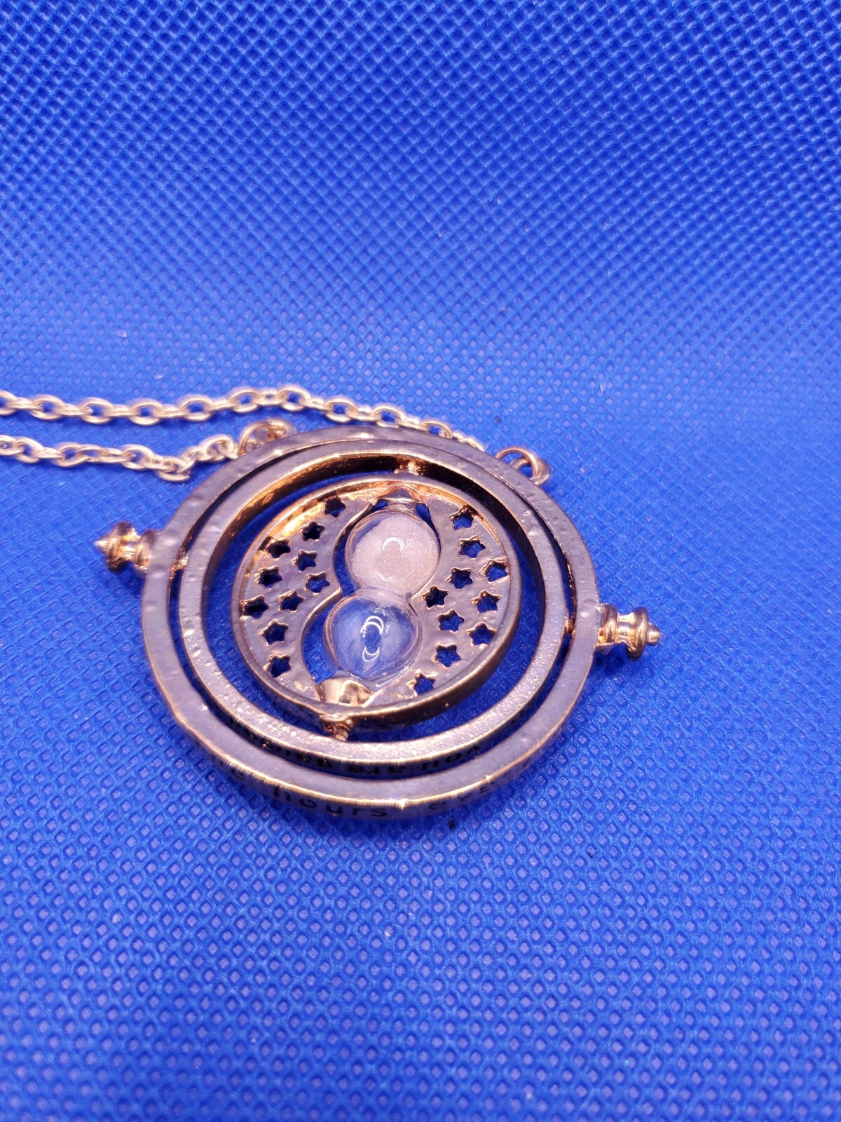 Harry Potter Hermione Converter Time Turner Sand Spin Necklace Pendant