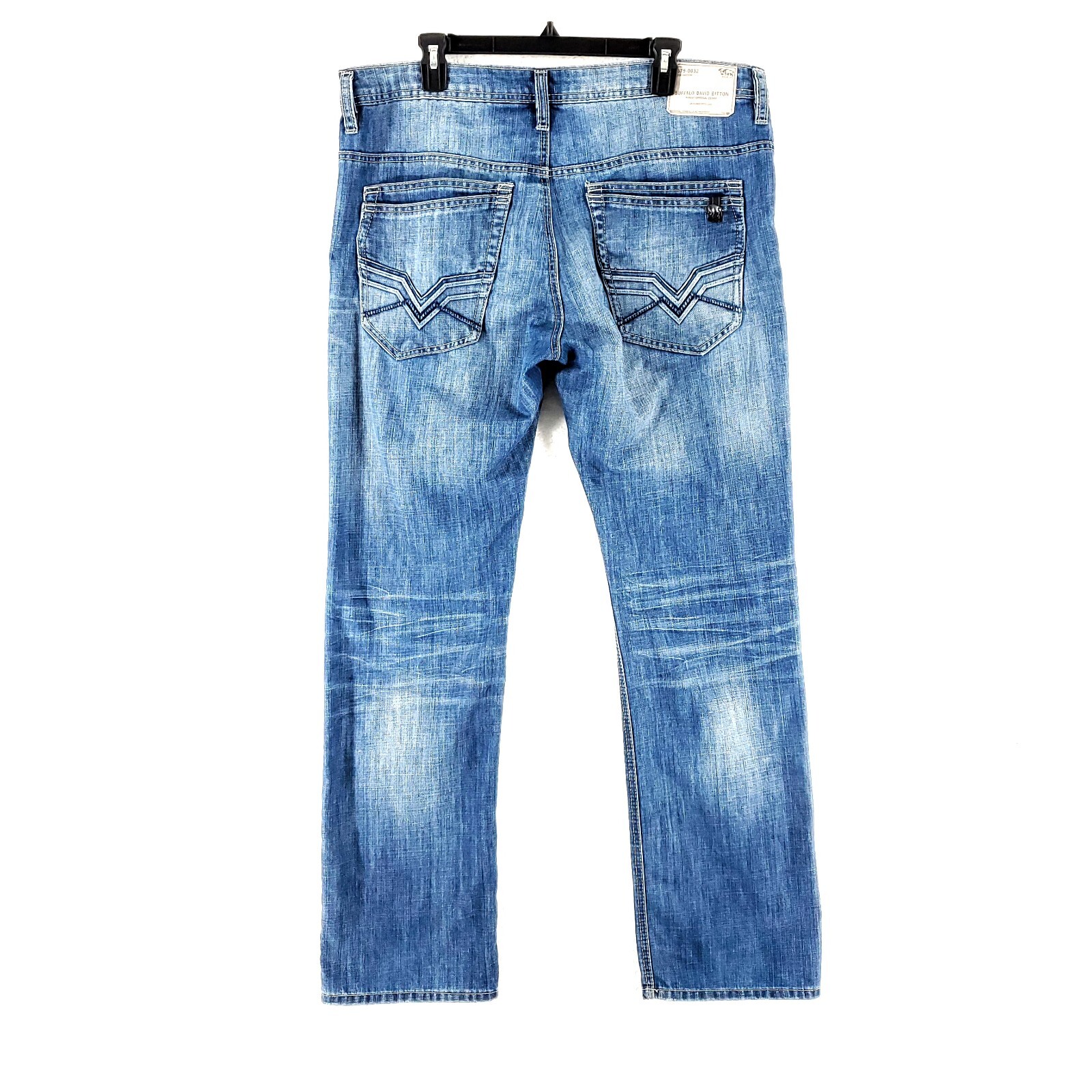 Buffalo David Bitton Driven Straight Whiskers Blu… - image 2