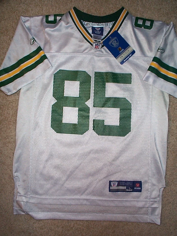 REEBOK Green Bay Packers GREG JENNINGS nfl Jersey YOUTH KIDS BOYS (L-LG-LARGE) - Image 2 of 2