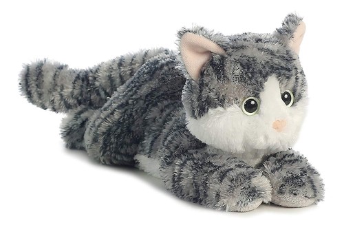 grey kitty stuffed animal