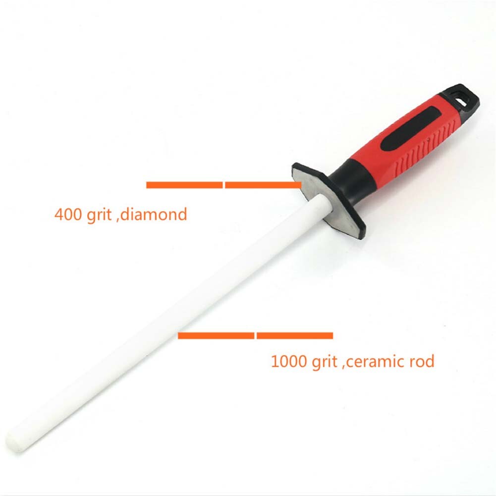 10 Inch Diamond Ceramic Knife Sharpening Stick Kitchen Knife Sharpener