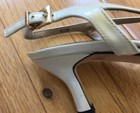 vaneli ivory leather strappy sandals size 61/2 medium — photo 3