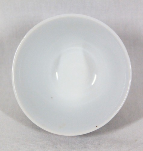 BLACK CHINESE JINGDEZHEN PORCELAIN FAMILLE NOIR THOUSAND FLOWERS FOOTED TEACUP - Picture 7 of 7