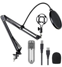MAMXAI USB Microphone Plug Play Computer Cardioid PC Microphone Kit with...