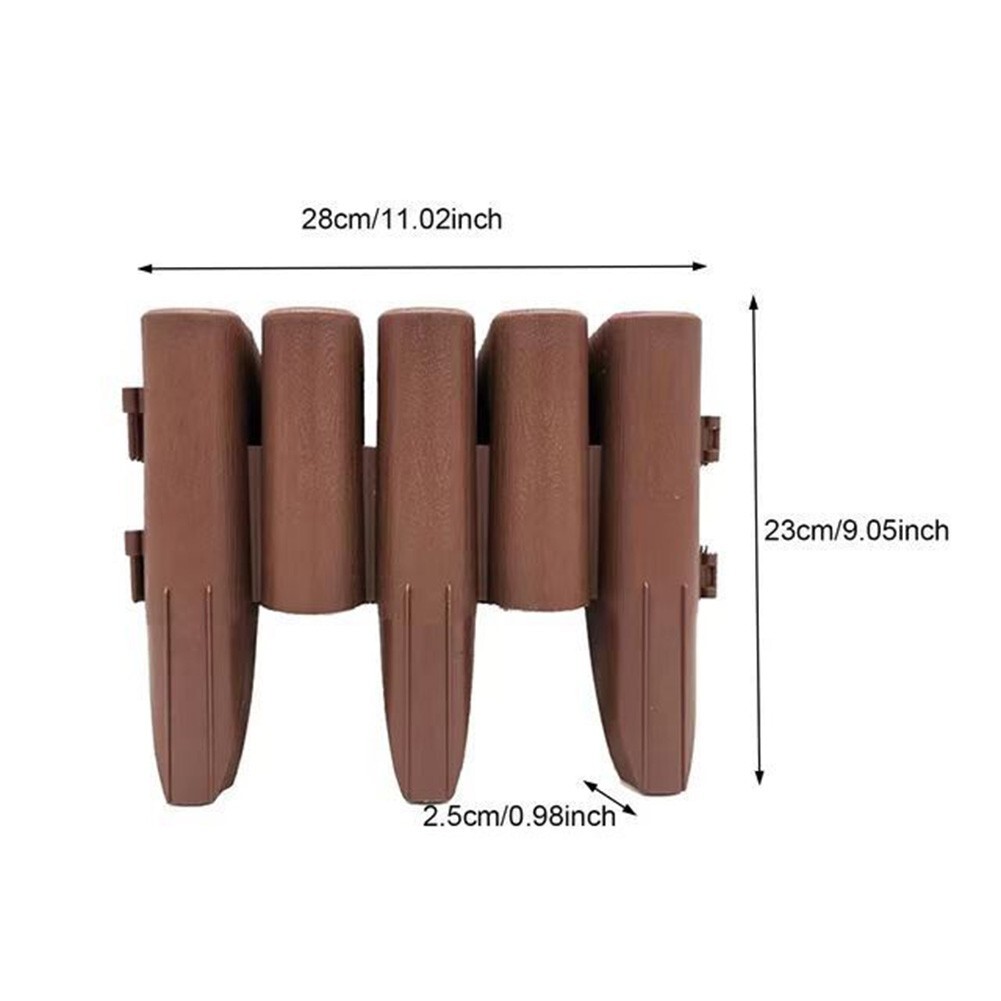 Lawn Edging Plastic Garden Decor 5PCS Garden Border Plastic Lawn Edging