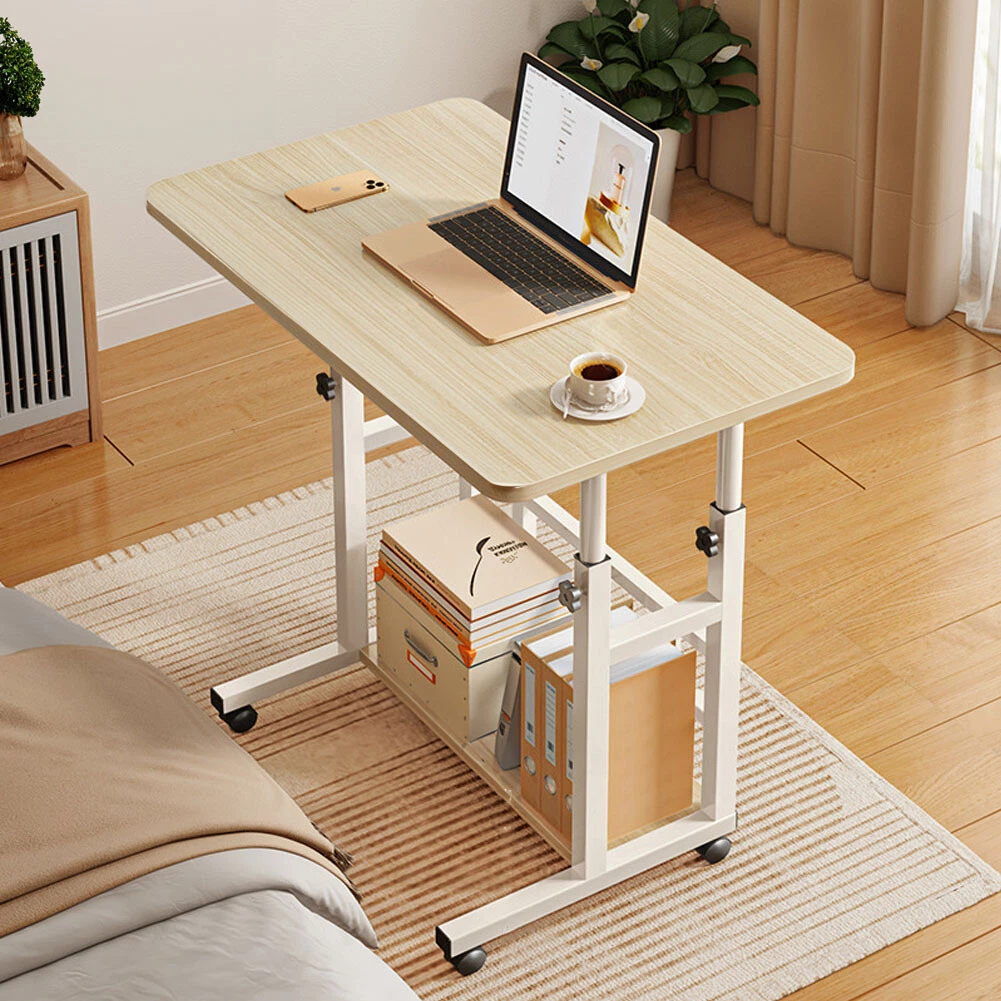 2 3Tier Mobile Sofa Side Bed Side Table Breakfast Desk Table