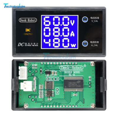 Digital DC 50/100V 5A/10A LCD Voltmeter Ammeter Voltage Current Volt Power Meter