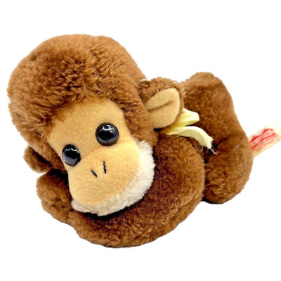Vintage Animal Fair Monkey 6'' Stuffed Animal Baby Chimp Plush Made In Korea