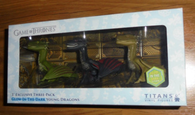 Game of Thrones 3'' Exclusive 3-pack Young Dragons Vinyl Figures Titan 2019