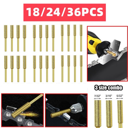 18-36pcs-diamond-chainsaw-sharpener-burr-grinding-stone-file-5-32-3-16
