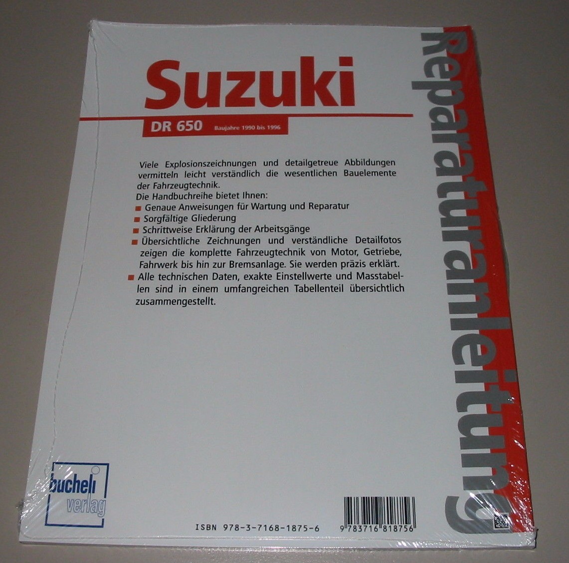 Thumbnail - Reparaturanleitung Suzuki Dr 650 Baujahre 1990 Bis 1996 Bucheli Neu