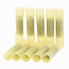 5/10/50x Waterproof Wire Butt Crimp Connector Heat Shrink Yellow 8AWG Terminals