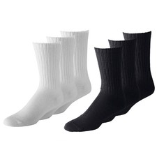 180 Pairs Men's Athletic Crew Socks - Bulk Wholesale Packs - Any Shoe Size