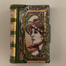 Alte kleine Blechdose Dose Pastilles a la Violette  5 x 3,5 x 1,3 cm LEER