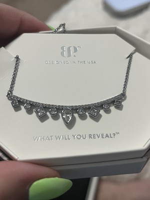 Bomb Party Necklace April 2025  Let s Layer It Up  Diamond CZ Hematite NK51813 