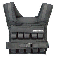 Gronk Fitness Weighted Vest  Heavy Duty Workout Vest for Men  Women