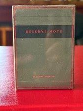 KINGS WILD PROJECT FEDERAL 52  “RESERVE NOTE” BLACK/RED  STANDARD DECK