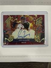 2026 Topps Finest Greg Maddux Gusto Graphs Autograph 3/5 Short Print