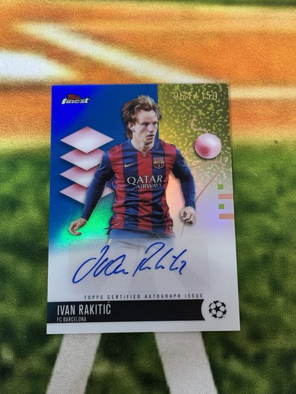 IVAN RAKITIC 2025-26 TOPPS FINEST UEFA AUTOGRAPH AUTO /150 JH
