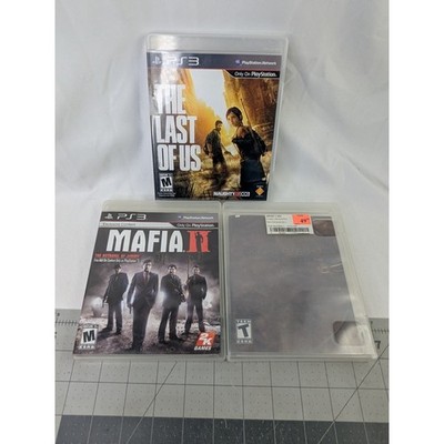 PS3 Video Game Lot The Last of Us Uncharted 2 Mafia II