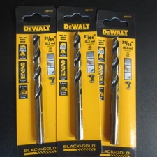 DEWALT ACCESSORIES DW1121 21/64" Black Oxide Bit - 3 PACK