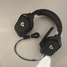 Logitech G432 Wired Gaming Headset Black/Blue 3.5mm Boom Mic Adjustable