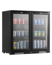 Commercial Beverage Refrigerator Cooler 246 Can Soda Beer Fridge Glass Doors
