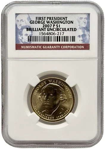 20 x 2007-P George Washington NGC Brilliant Uncirculated First President Lot