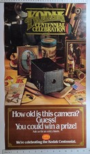 1900s Themed Kodak Centennial Poster, First Brownie Camera, 13½ x 24 VTG 1980