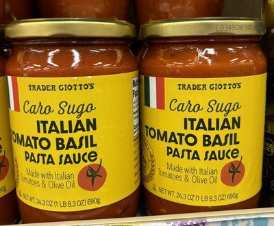 2 Pack Trader Joe's Caro Sugo Italian Tomato Basil Pasta Sauce