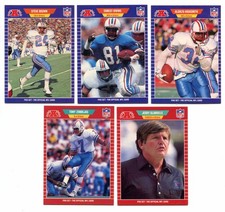 Lot Of (5) 1989 Pro Set Football Cards - Houston Oilers